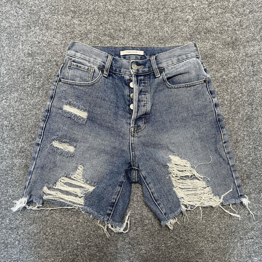 PacSun High Rise Boy Shorts Women’s 24 100% Cotton High Rise Button Fly